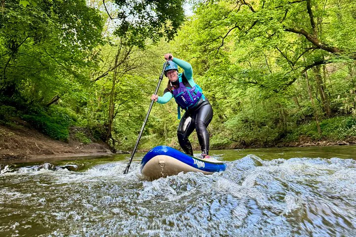 Peak District White Water Paddleboarding (SUP) Fun!