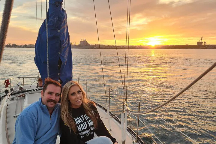 Sunset Serenity: Private Sail for Two on San Diego Bay