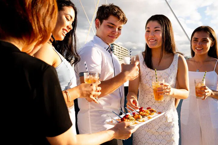 NYC Sunset Cruise: Comedy, DJ & Statue Views!
