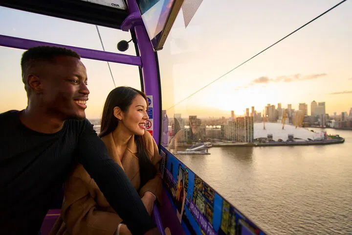 London's Thames Adventure: Cable Car & River Boat Return Journey!