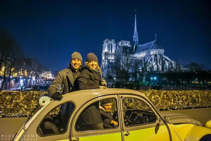 Parisian Nights Unveiled: A 2CV Adventure Through the City of Lights