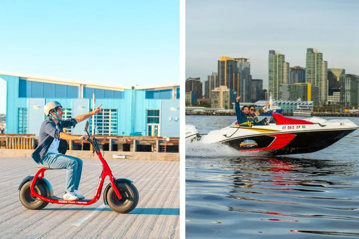 San Diego Adventure: Speedboat & Scooter Combo - Your Ultimate Land & Sea Exploration!