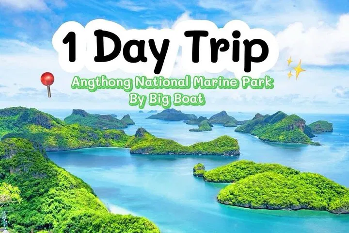 Angthong Park Big Boat Adventure: Emerald Lagoon & Island Views!