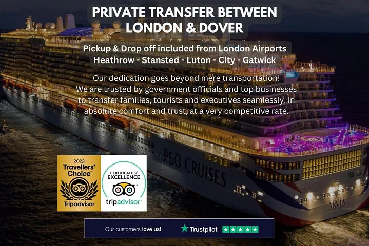 Effortless London-Dover Transfers: Cruise or Hotel, Your Way!