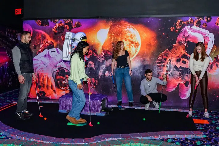 Glow-in-the-Dark Galaxy: Mini Golf Adventure at American Dream!