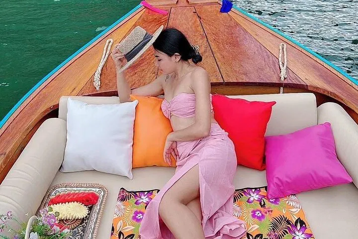 Unveiling Krabi's Paradise: Private 4 Islands & Hong Island Luxury Boat Tour