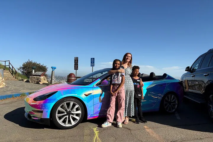 Hollywood Dream Ride: Tesla Tour of Movie Magic & Celebrity Homes!