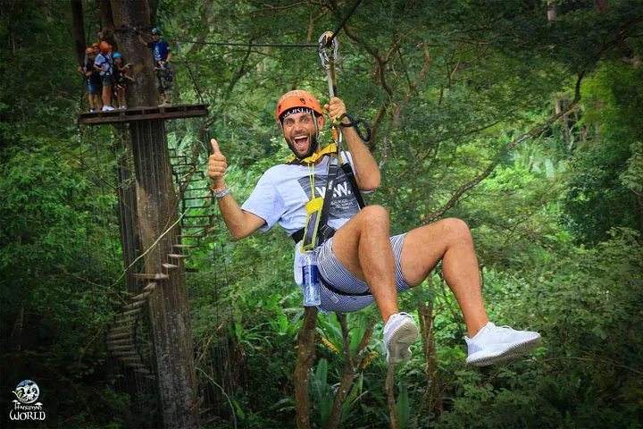 Phuket's Thrilling Treetop Adventure: Hanuman World Experience