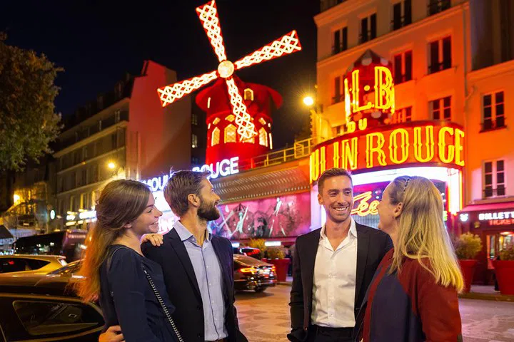 Indulge in Parisian Splendor: Moulin Rouge Dinner Show with Champagne