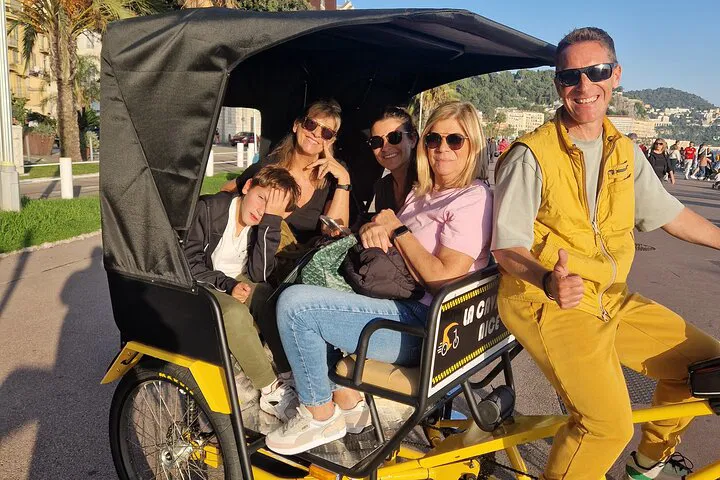 Discover Nice: Eco-Friendly Electric Bike Taxi Tour for Families