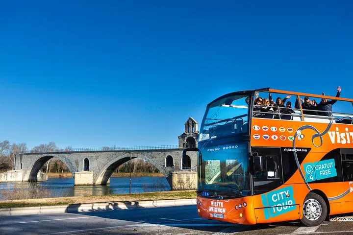 Explore Avignon: Hop-On, Hop-Off Double-Decker Bus Adventure