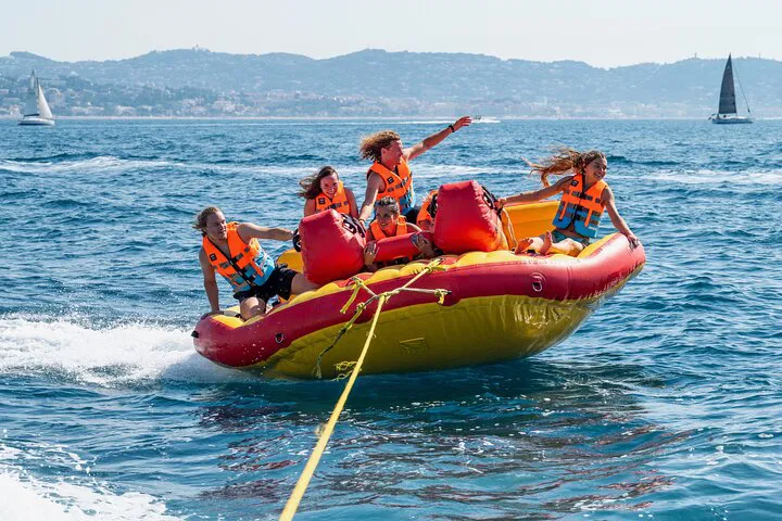 Thrill Ride: Towed Buoy Fun in Mandelieu Cannes!