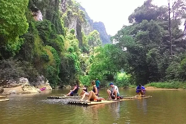 Khao Sok Adventure: Jungle Trek, Rafting & Temple Tour from Krabi