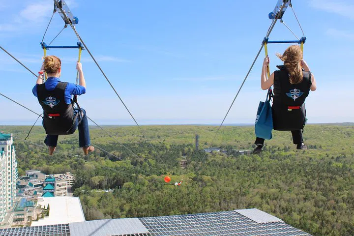 Thrill Ride: HighFlyer Zipline at Foxwoods Casino