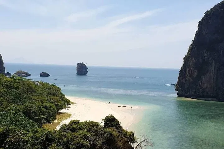 Krabi's Coastal Gems: Railay & 4 Islands Sunset Longtail Adventure