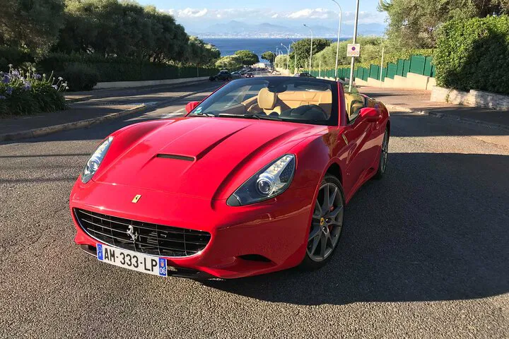 Red Ferrari Adventure: Juan les Pins & Cap d'Antibes Private Tour
