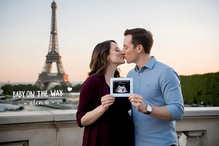 Eiffel Tower Pregnancy Photoshoot: Paris Memories