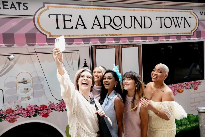 NYC Mobile Tea Room: Sip & Sightsee on a Pink Bus!