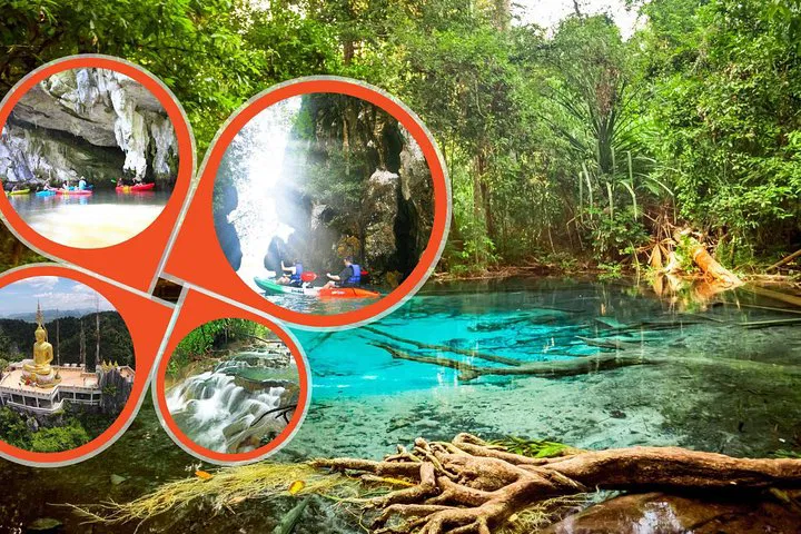 Krabi Jungle Adventure: Kayak, Swim & Soak in Nature's Wonders!