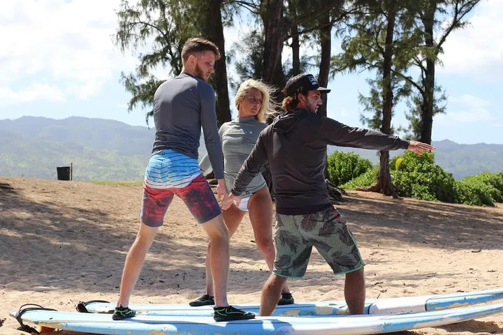 Ride the Waves Together: Semi-Private Surf Adventure on Oahu's North Shore