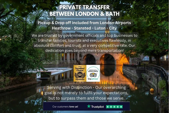 Luxury London-Bath Transfer: Personalized Chauffeur Experience