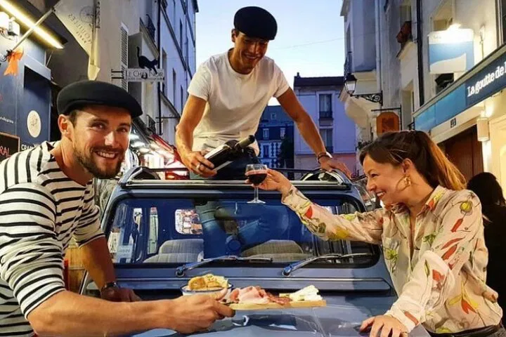 Discover Montmartre's Bohemian Charm: A Vintage Car, Walking, and Tasting Adventure