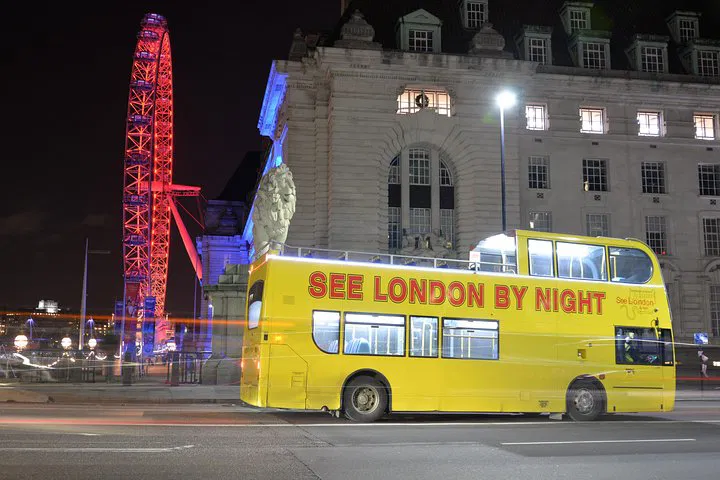 London Night Lights: Open-Top Bus Spectacle!