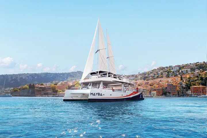 Villefranche-sur-Mer Catamaran Escape: Morning Bliss in Nice