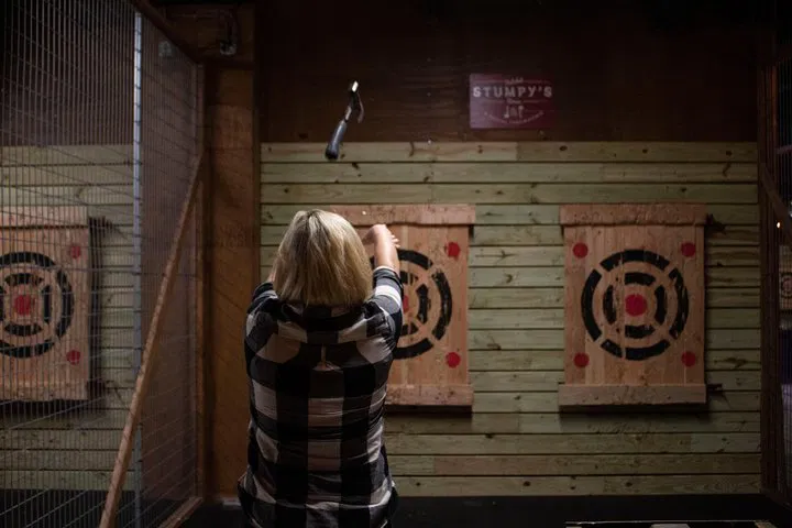 Unleash Your Inner Lumberjack: Axe Throwing & Drinks at Stumpy's!