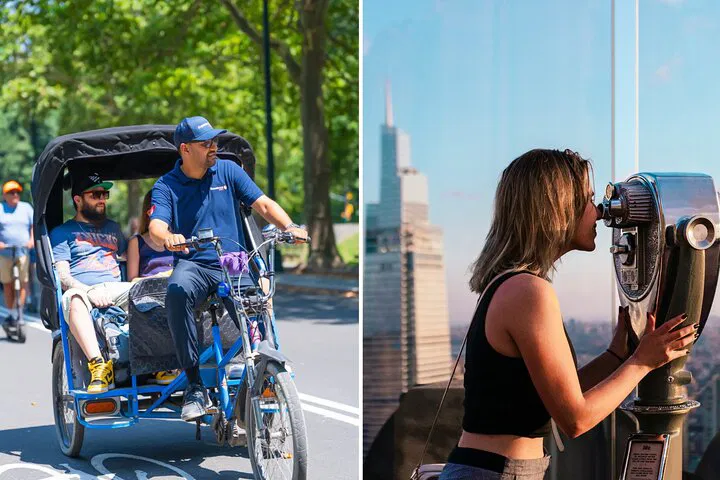 Central Park Pedicab Tour + Top of the Rock