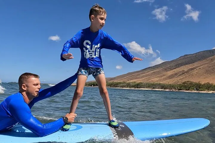 Catch Your First Wave: Private Family Surf Lessons on Maui's West Side!