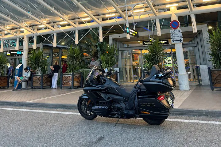 Beat Nice Traffic: Private Motorcycle Airport Transfer