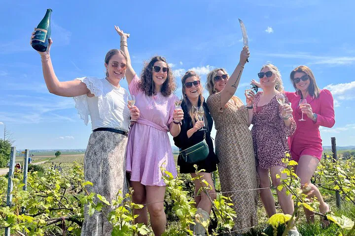 Sabrage & Champagne Tasting in Reims Mountains
