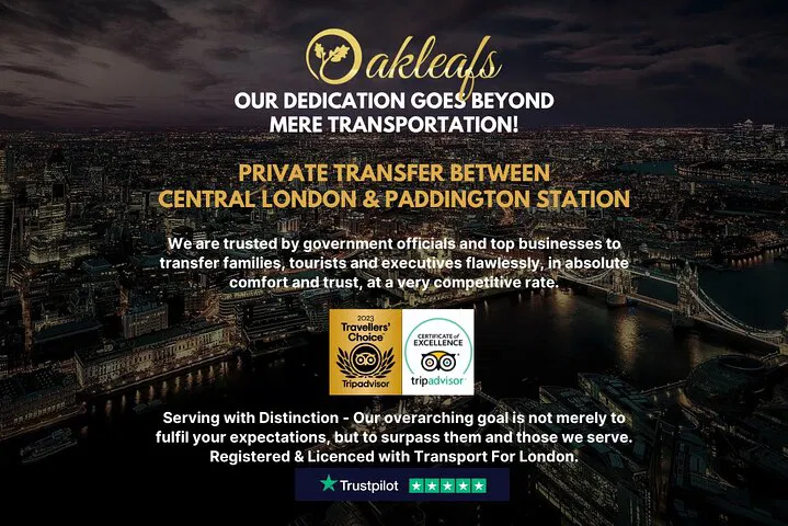 Luxury Airport Transfers: Paddington Station to Central London