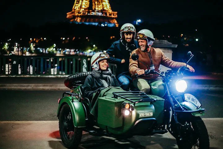 Paris by Night: A Romantic Sidecar Adventure