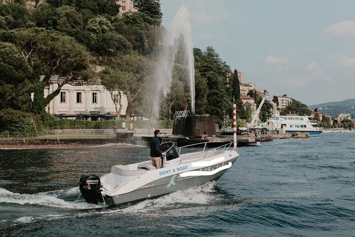 Glide Across Lake Como: Private Boat Rental Adventure
