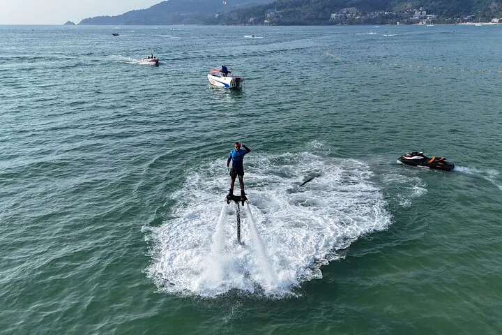 Defy Gravity: Flyboard Over Patong Bay's Turquoise Waters!