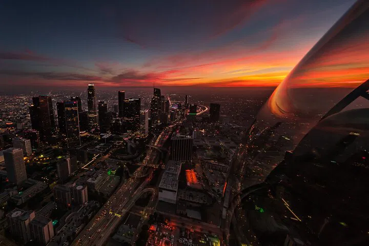LA Sunset Helicopter Tour: Private Downtown Lights!