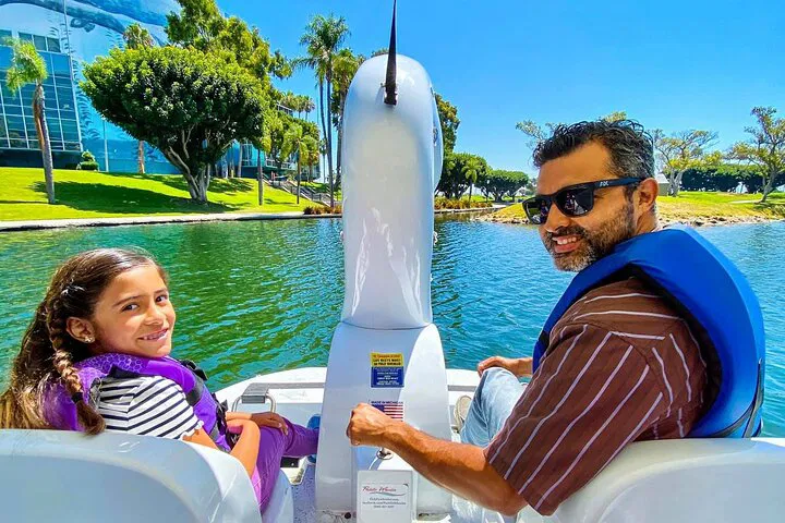 Glide on Rainbow Lagoon: Swan Boat Adventure in Long Beach!