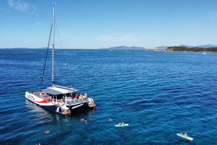 Sunset Dinner Cruise: French Riviera Maxi Catamaran Adventure