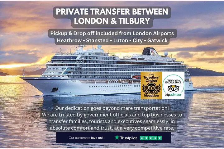 Seamless London-Tilbury Private Transfer: Stress-Free Cruise & Hotel Connections