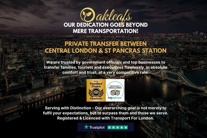 St Pancras Luxury Transfer: Tailored Chauffeur Experience in London