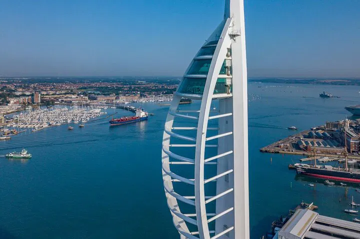 Portsmouth Rail Tour: Spinnaker Tower Views from London
