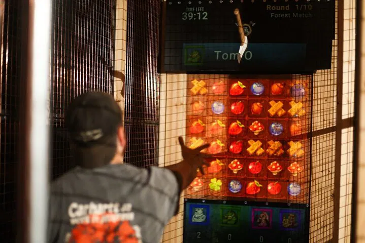 Axe Throwing Fun: High-Tech Games at The Axe Factor