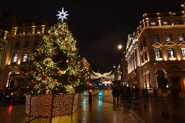 Experience London's Christmas Magic: A Private Taxi Light Tour