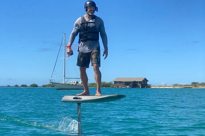 Glide Over Honolulu: Beginner-Friendly eFoil Adventure for Two!