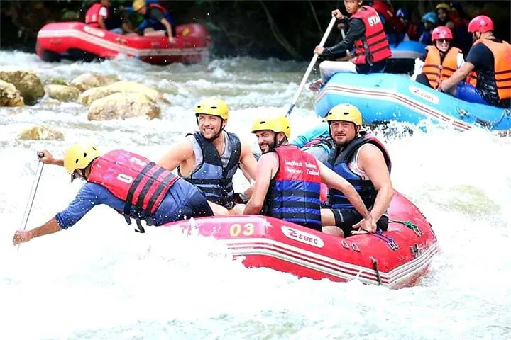 Phang Nga Adventure: Rafting, Zipline & Temple Wonders!