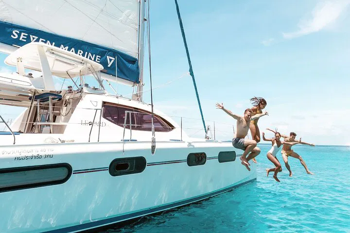Phuket: Private Catamaran, Coral Island & Sunset Views